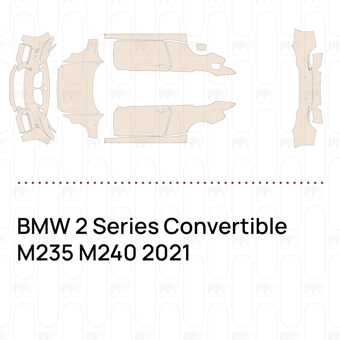 Pre-Cut PPF BMW 2 Series Convertible M235 M240 2021