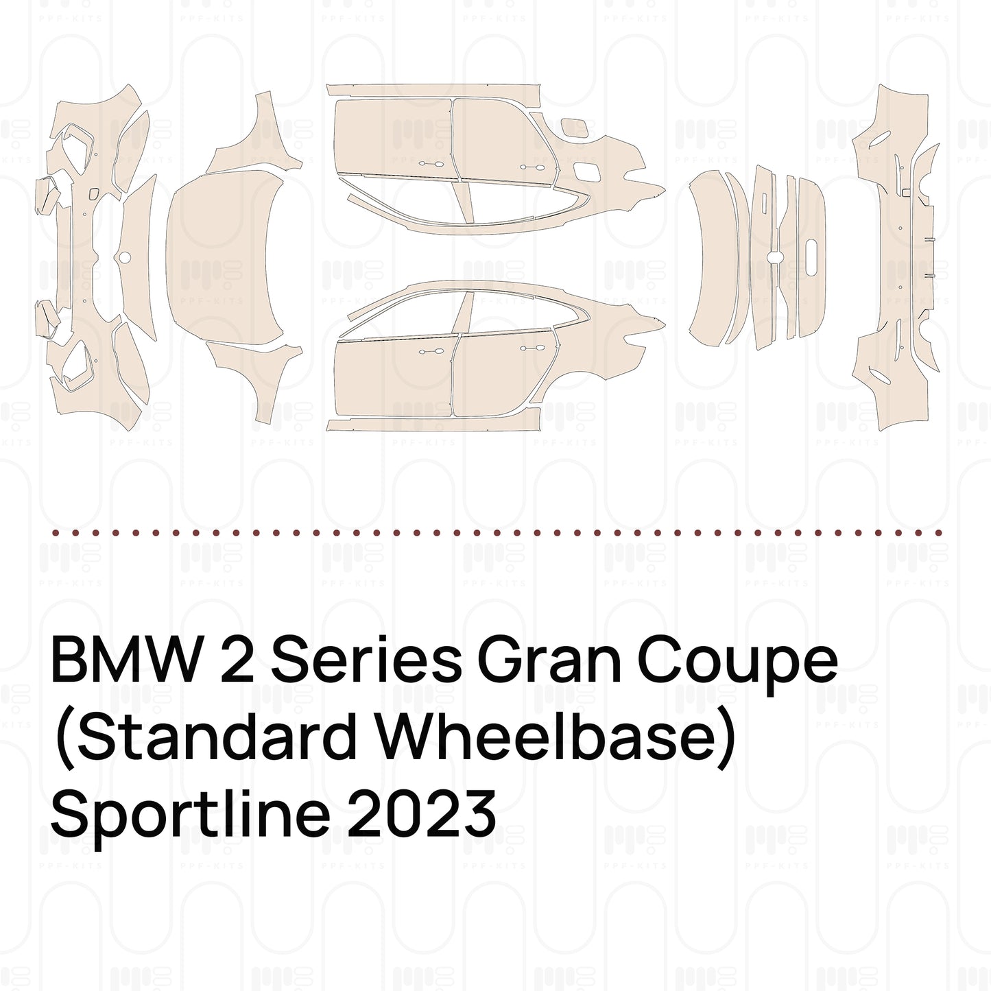 Pre-Cut PPF BMW 2 Series Gran Coupe (Standard Wheelbase) Sportline 2023