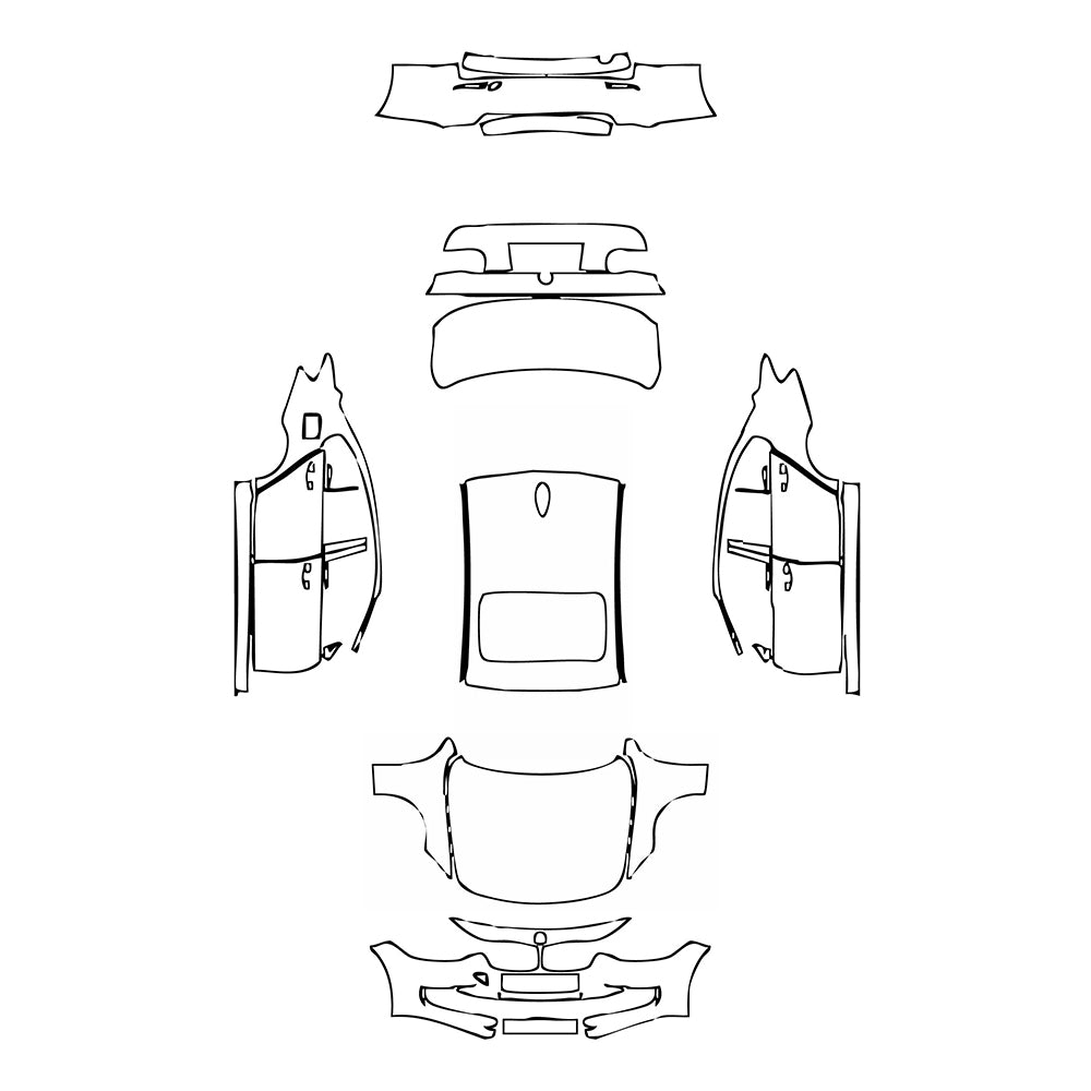 Pre-Cut PPF BMW 3 Series Sedan Base Standard Wheelbase 2013 - PPF-Kits