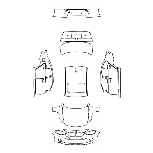 Pre-Cut PPF BMW 3 Series Sedan Base Standard Wheelbase 2017 - PPF-Kits