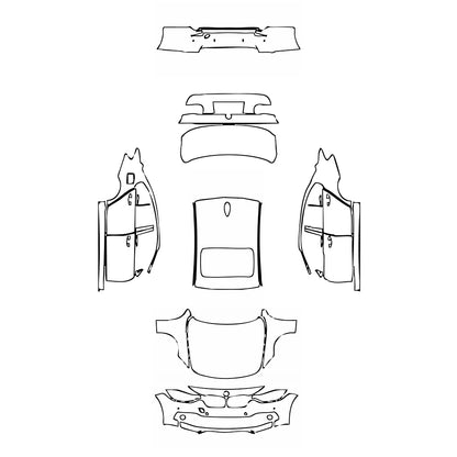 Pre-Cut PPF BMW 3 Series Sedan Base Standard Wheelbase 2018 - PPF-Kits