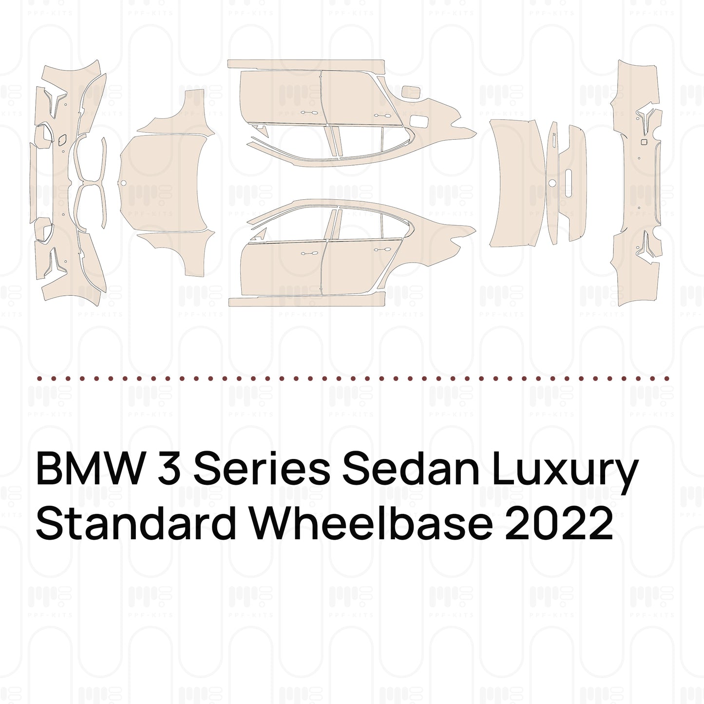 Pre-Cut PPF BMW 3 Series Sedan Luxury Standard Wheelbase 2022