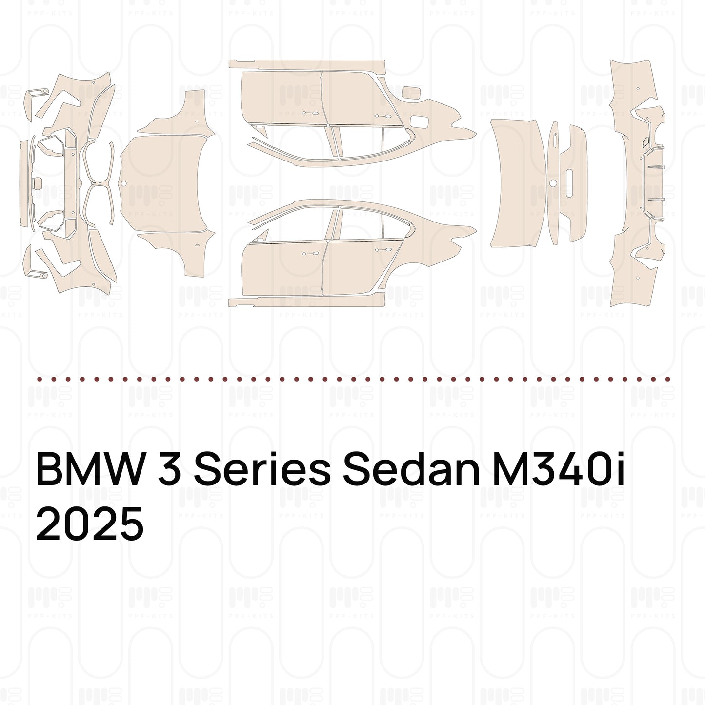 Pre-Cut PPF BMW 3 Series Sedan M340i 2025