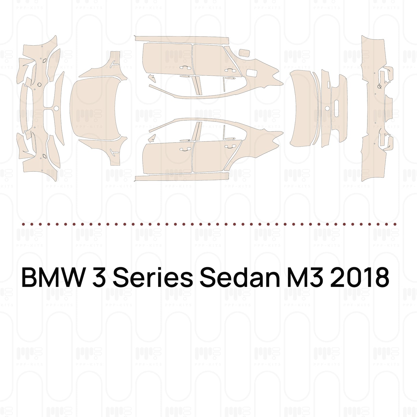 Pre-Cut PPF BMW 3 Series Sedan M3 2018