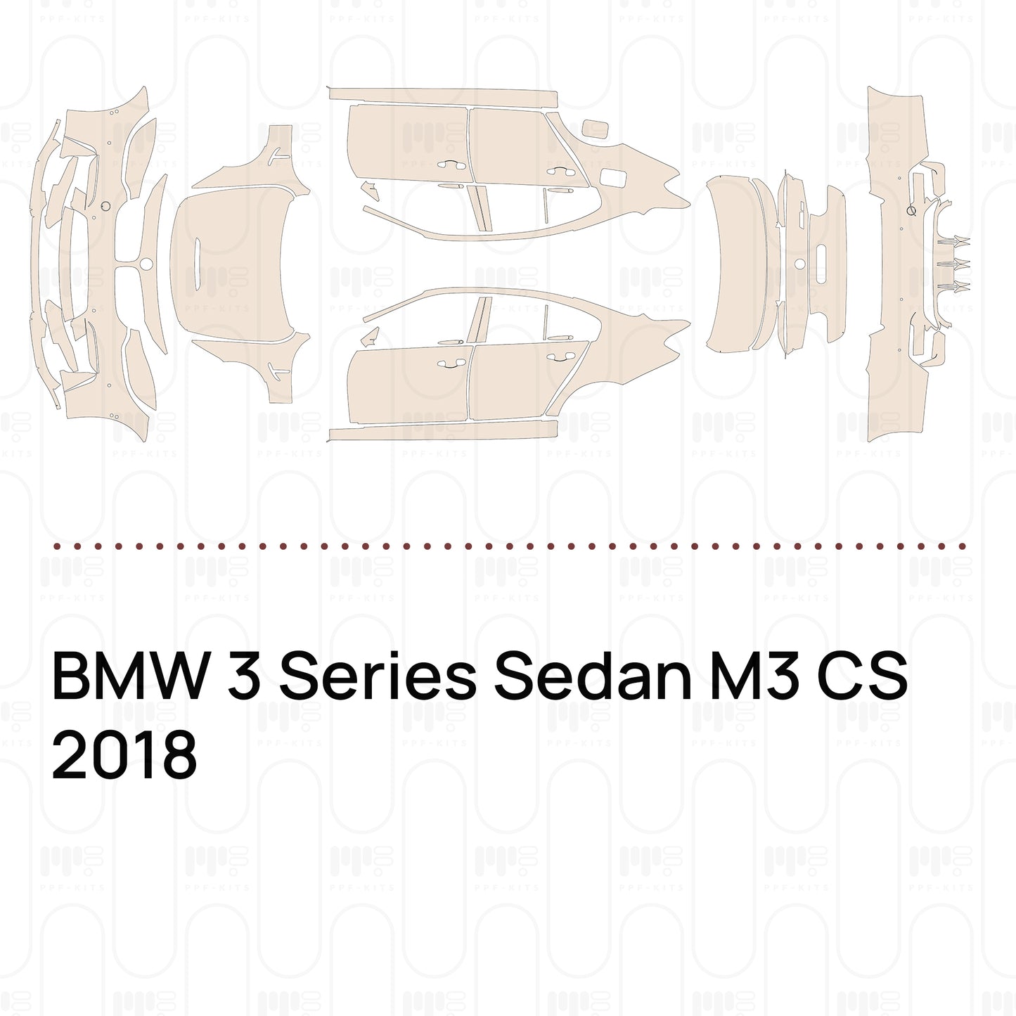 Pre-Cut PPF BMW 3 Series Sedan M3 CS 2018