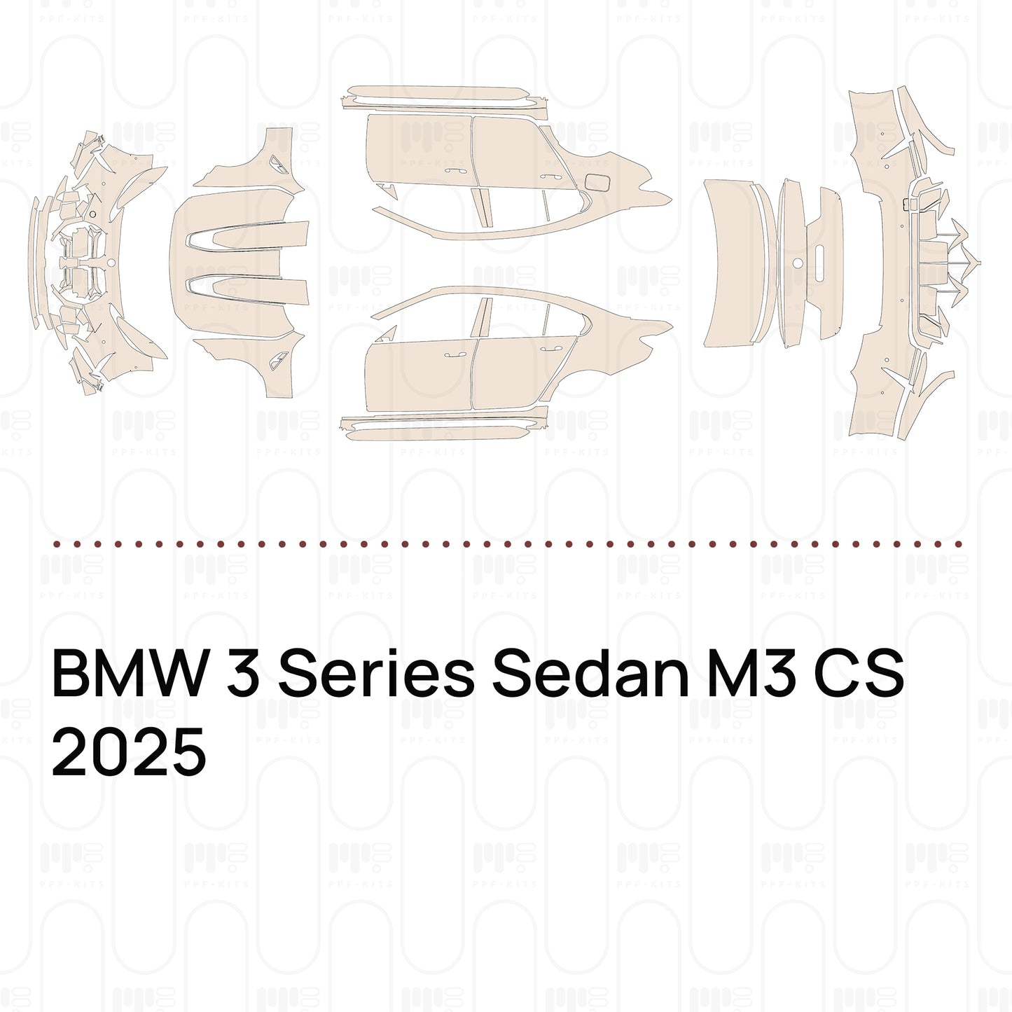 Pre-Cut PPF BMW 3 Series Sedan M3 CS 2025