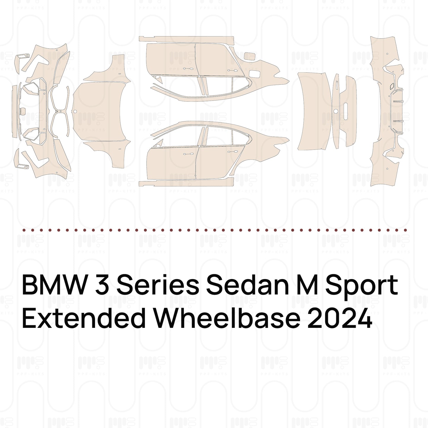 Pre-Cut PPF BMW 3 Series Sedan M Sport Extended Wheelbase 2024