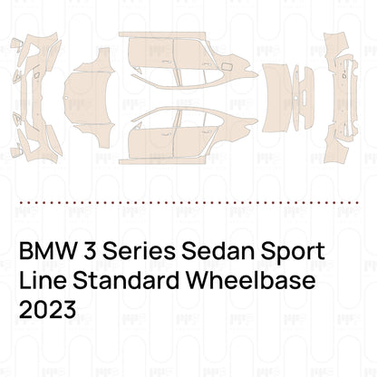 Pre-Cut PPF BMW 3 Series Sedan Sport Line Standard Wheelbase 2023