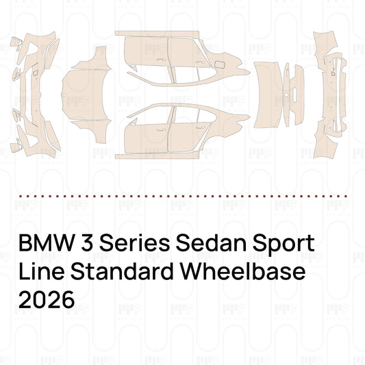 Pre-Cut PPF BMW 3 Series Sedan Sport Line Standard Wheelbase 2026