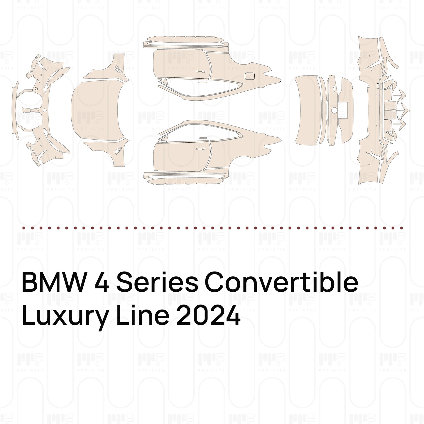 Pre-Cut PPF BMW 4 Series Convertible Luxury Line 2024