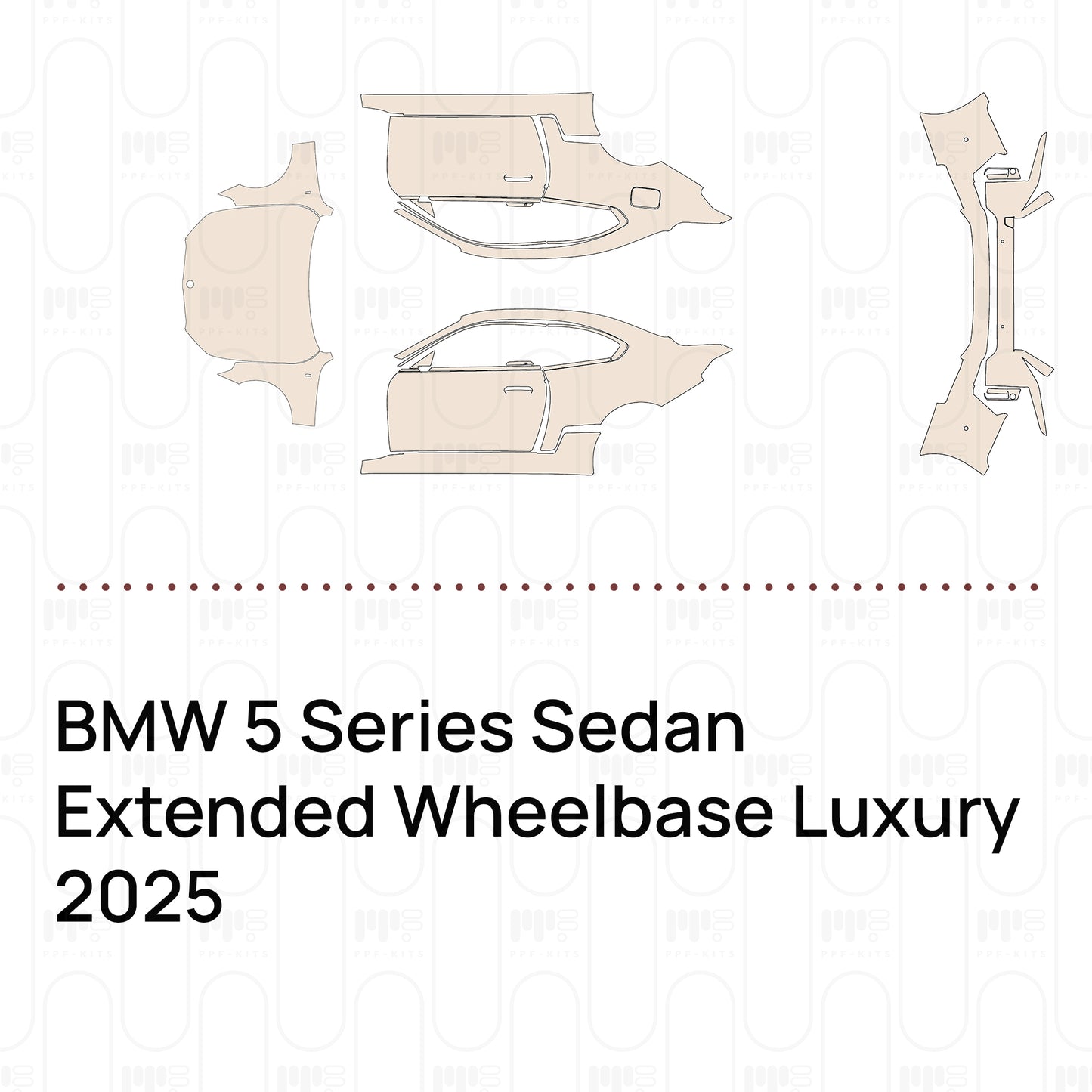 Pre-Cut PPF BMW 5 Series Sedan Extended Wheelbase Luxury 2025
