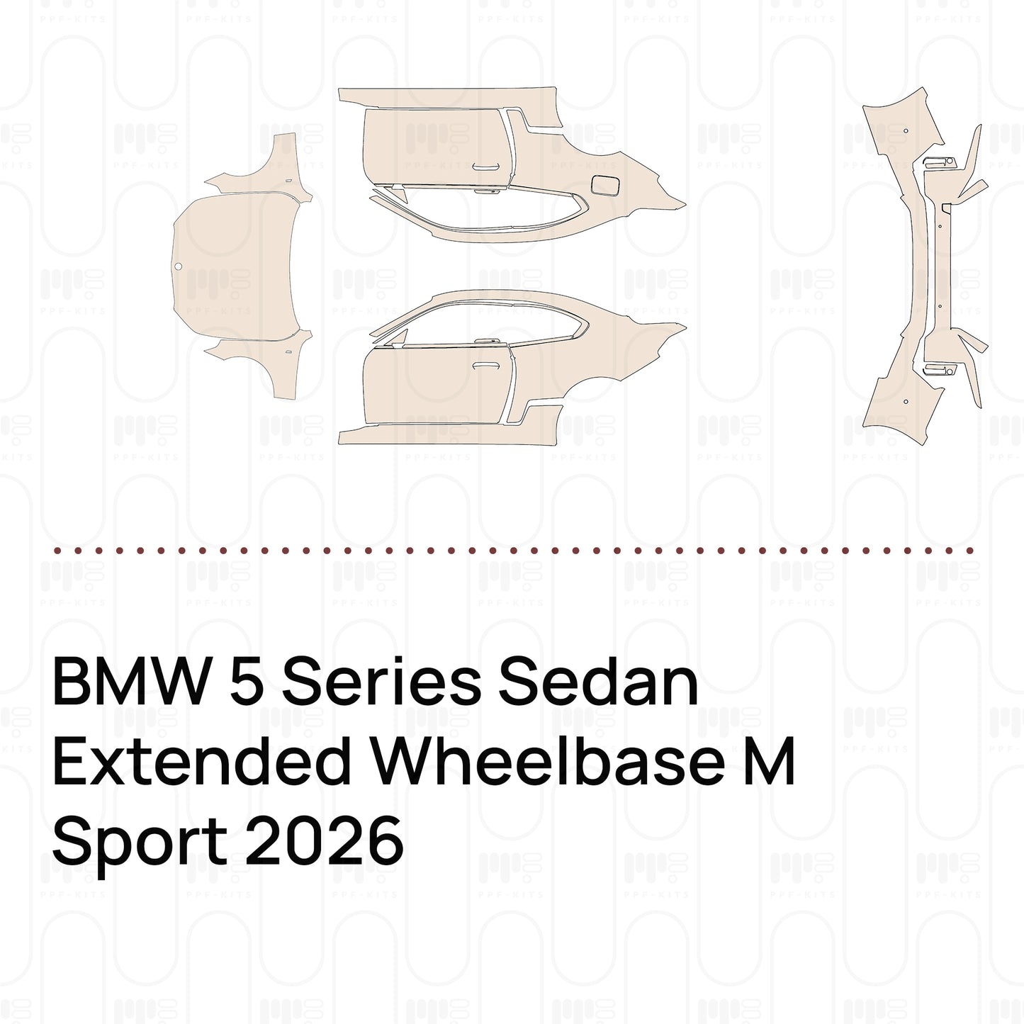 Pre-Cut PPF BMW 5 Series Sedan Extended Wheelbase M Sport 2026