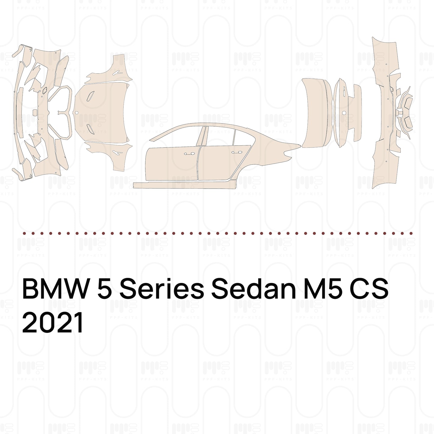 Pre-Cut PPF BMW 5 Series Sedan M5 CS 2021