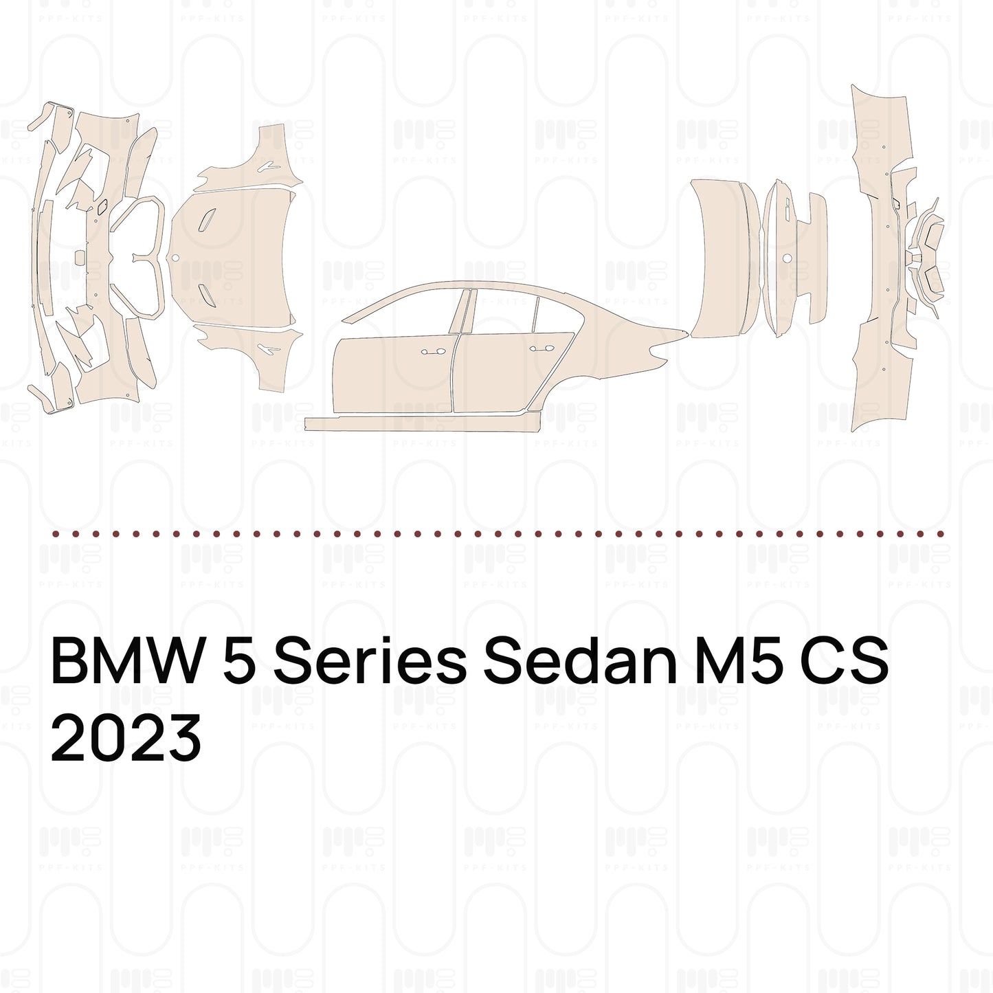 Pre-Cut PPF BMW 5 Series Sedan M5 CS 2023