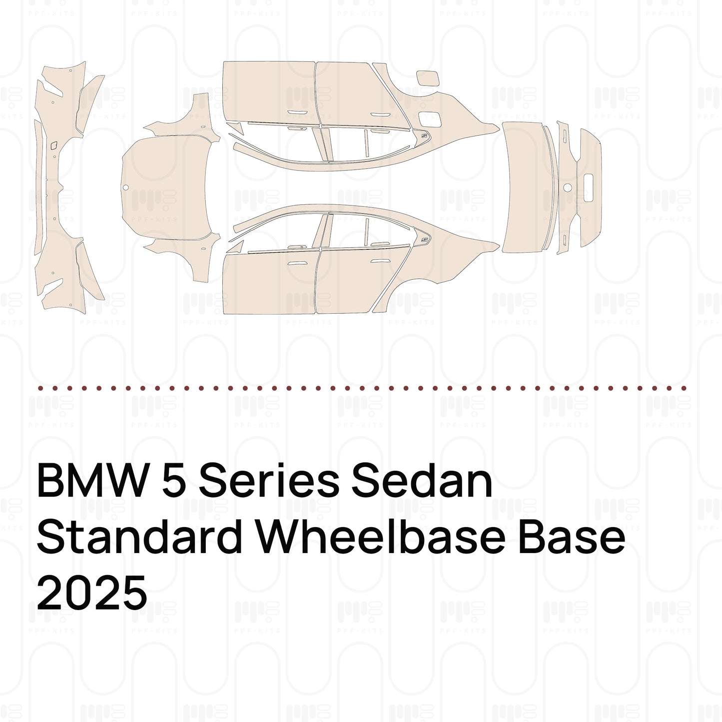 Pre-Cut PPF BMW 5 Series Sedan Standard Wheelbase Base 2025
