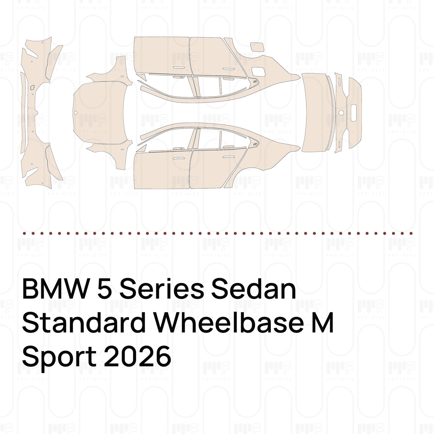 Pre-Cut PPF BMW 5 Series Sedan Standard Wheelbase M Sport 2026