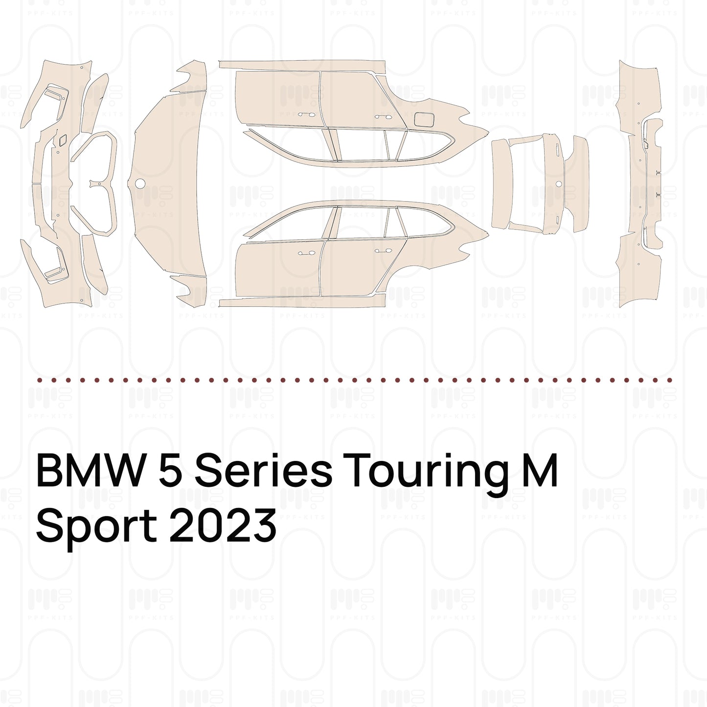 Pre-Cut PPF BMW 5 Series Touring M Sport 2023