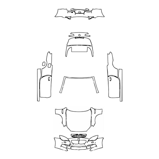 Pre-Cut PPF BMW 6 Series M6 Convertible 2016 - PPF-Kits