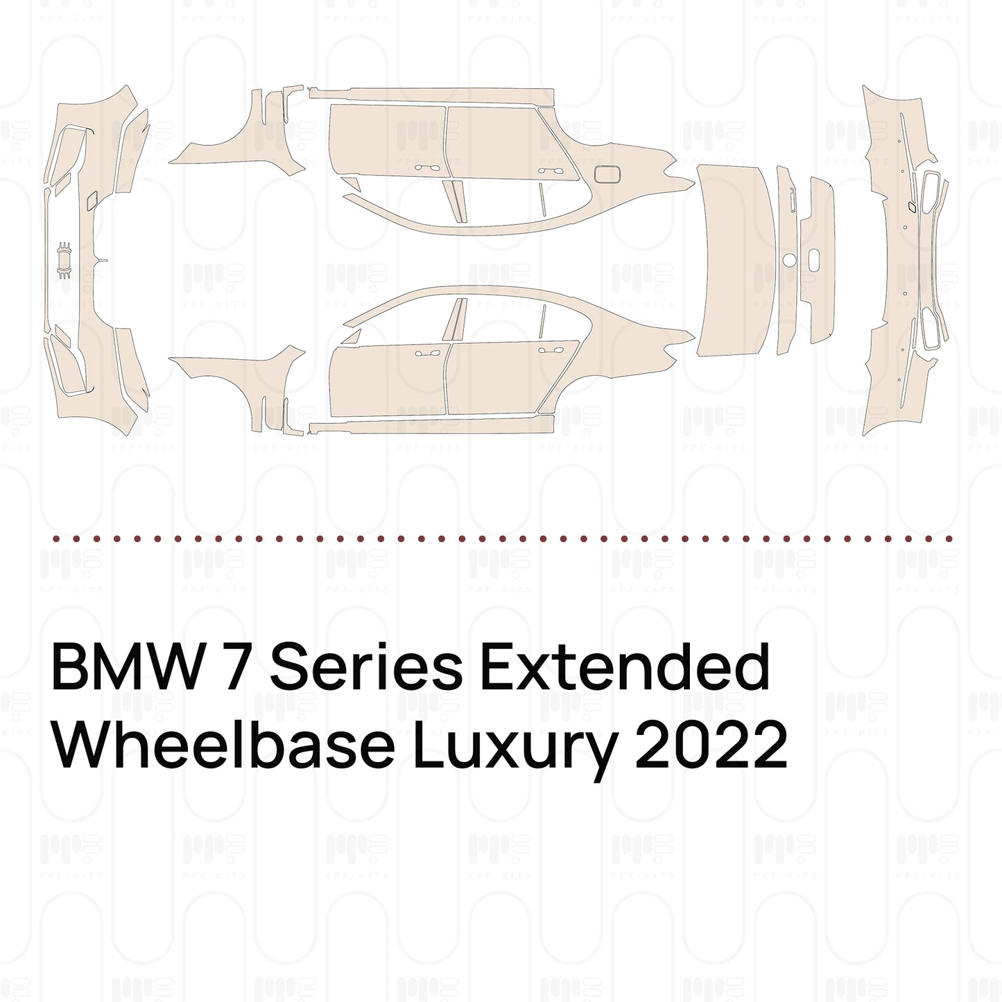 Pre-Cut PPF BMW 7 Series Extended Wheelbase Luxury 2022