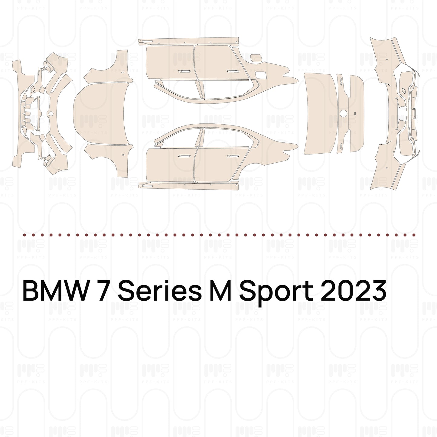 Pre-Cut PPF BMW 7 Series M Sport 2023