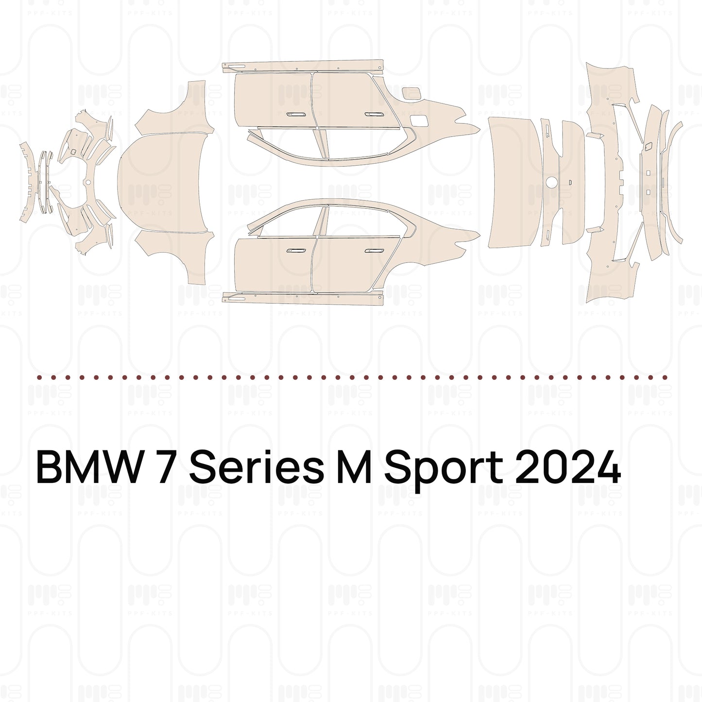 Pre-Cut PPF BMW 7 Series M Sport 2024