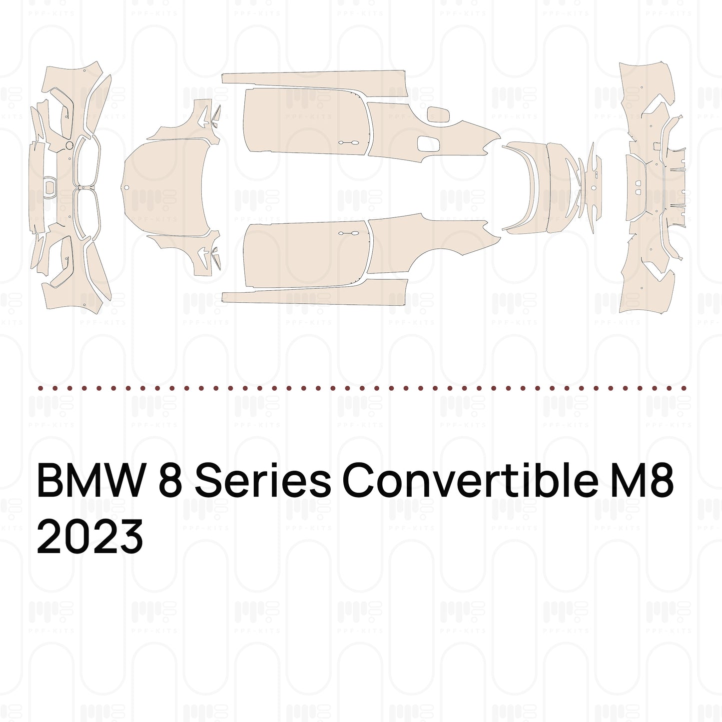 Pre-Cut PPF BMW 8 Series Convertible M8 2023