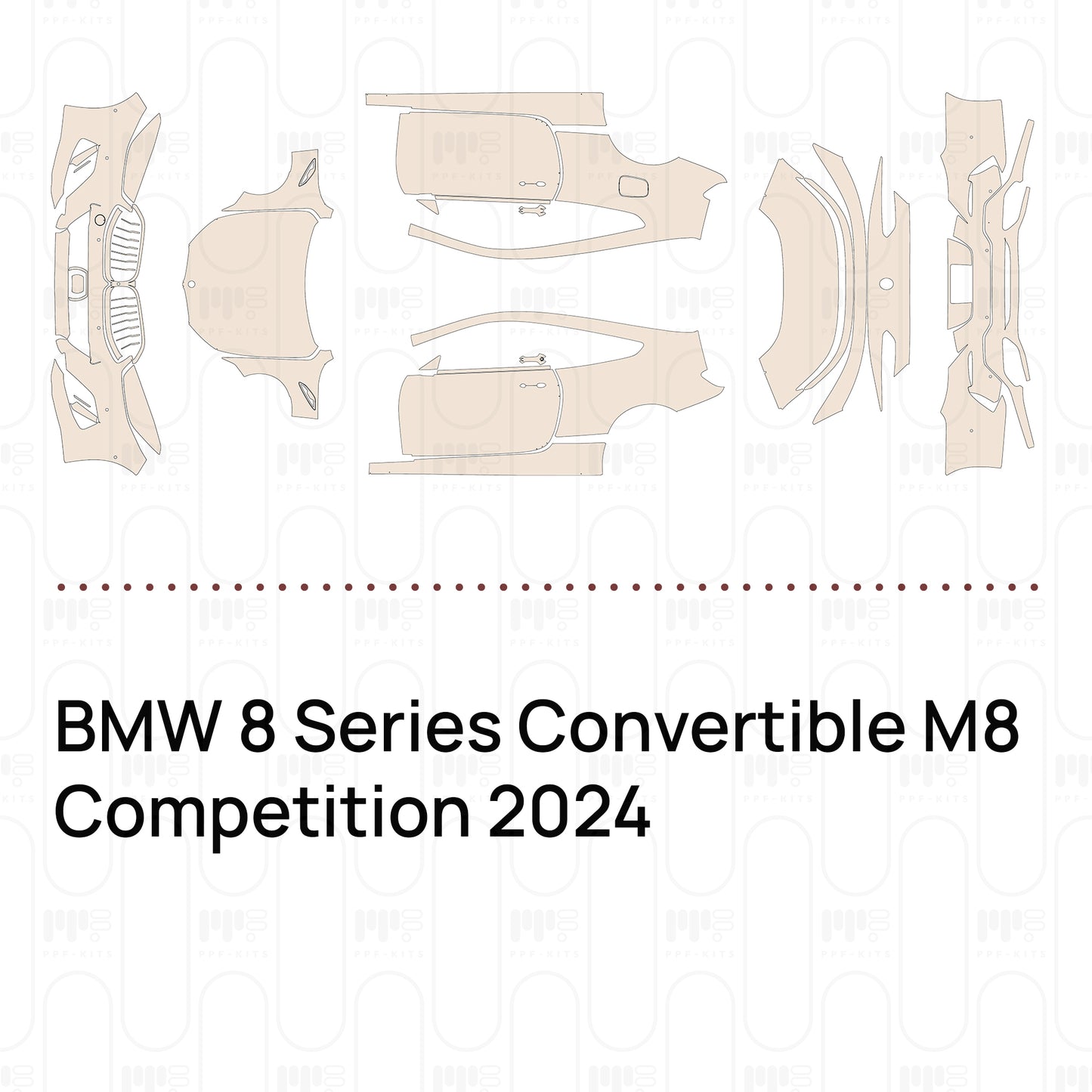 Pre-Cut PPF BMW 8 Series Convertible M8 Competition 2024