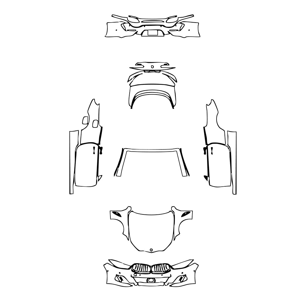 Pre-Cut PPF BMW 8 Series Convertible M Sport 2021 - PPF-Kits
