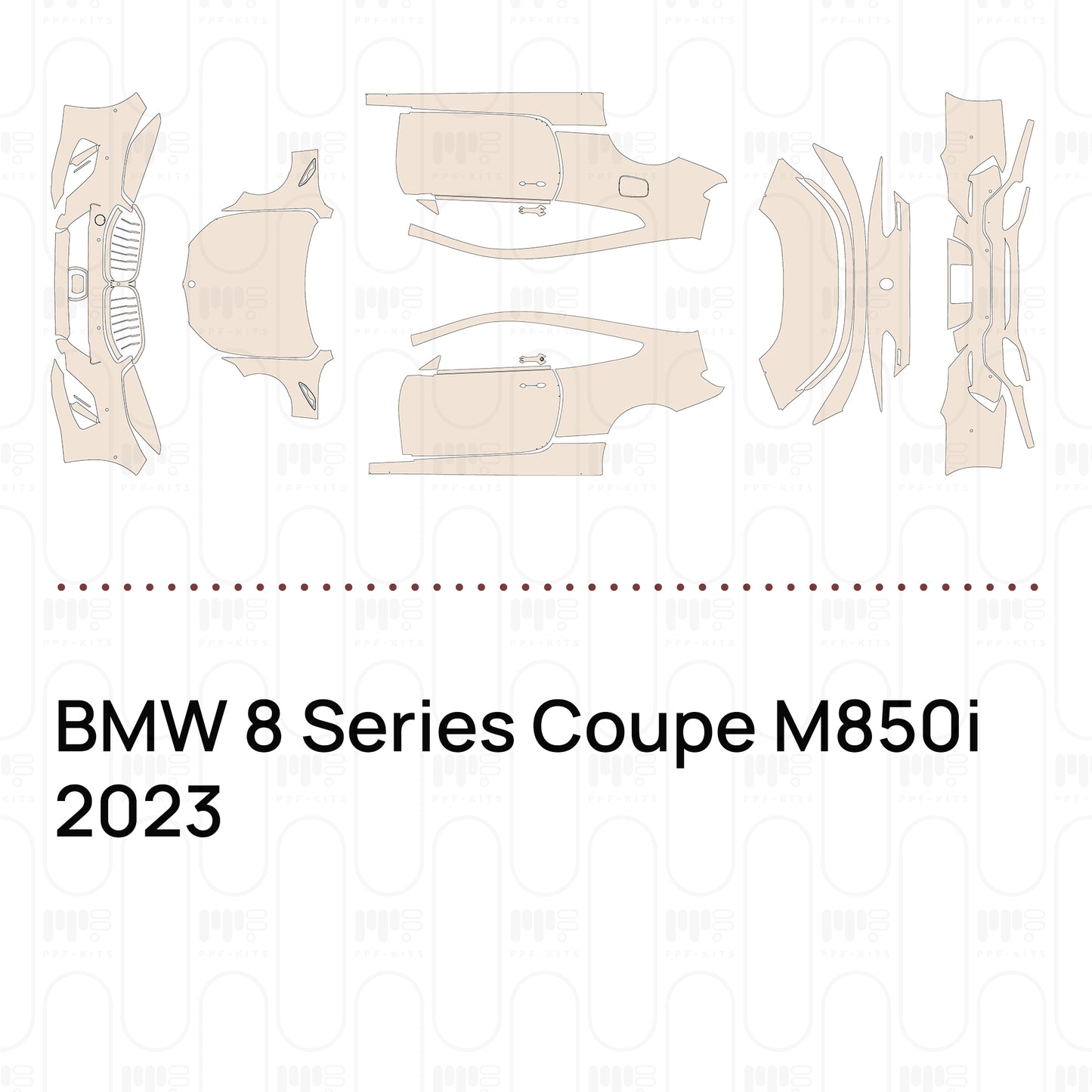 Pre-Cut PPF BMW 8 Series Coupe M850i 2023