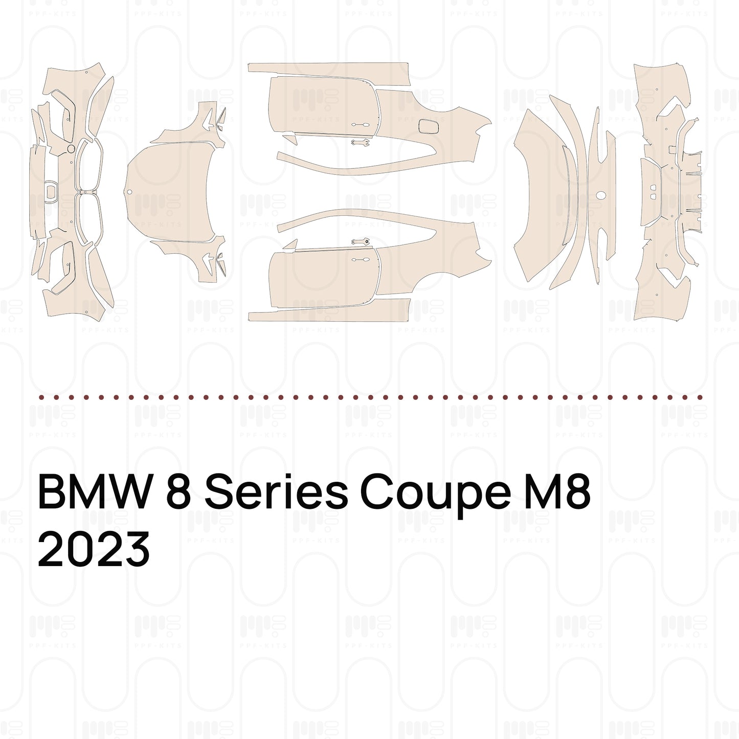 Pre-Cut PPF BMW 8 Series Coupe M8 2023