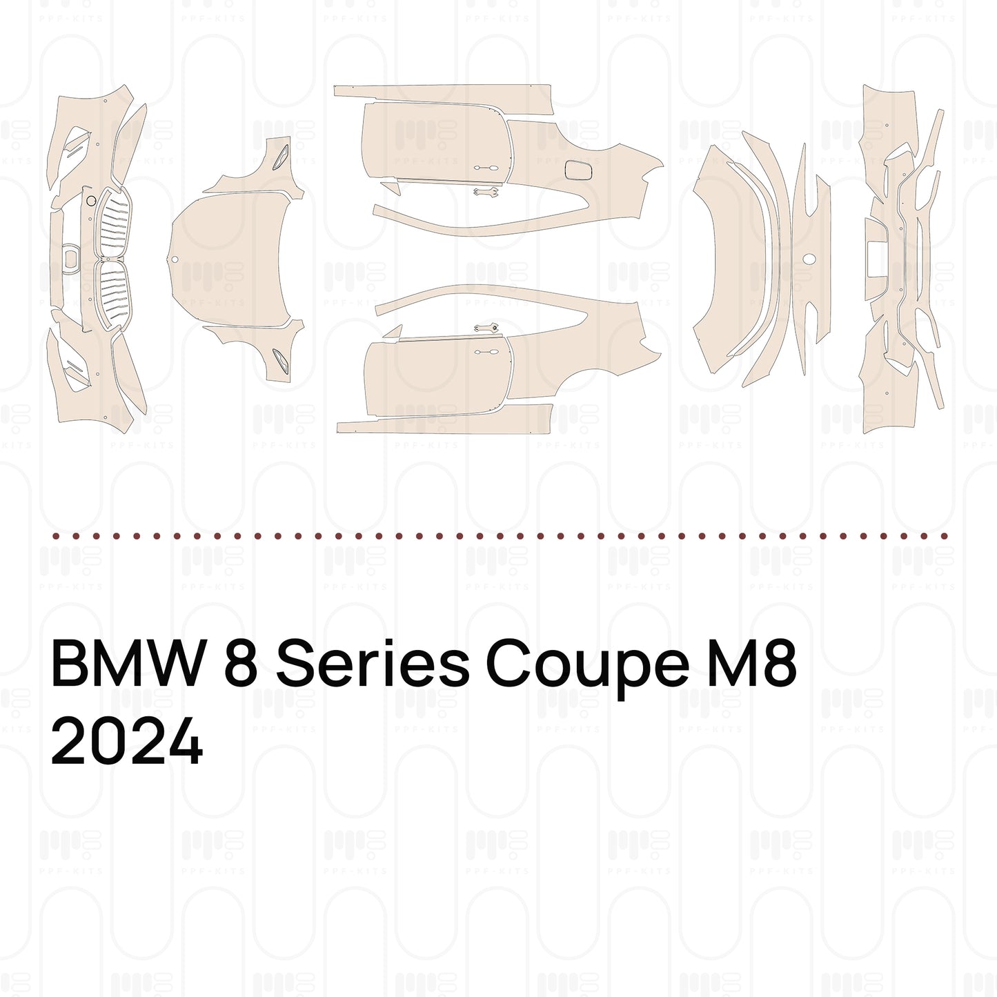 Pre-Cut PPF BMW 8 Series Coupe M8 2024