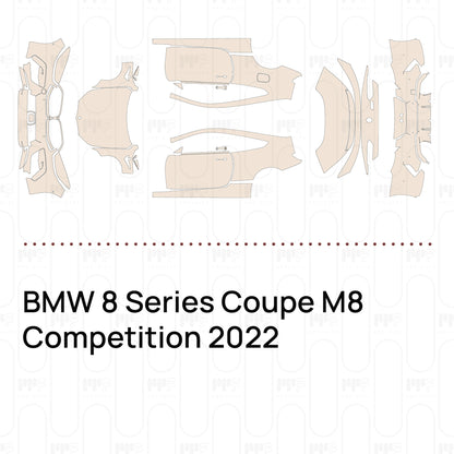 Pre-Cut PPF BMW 8 Series Coupe M8 Competition 2022