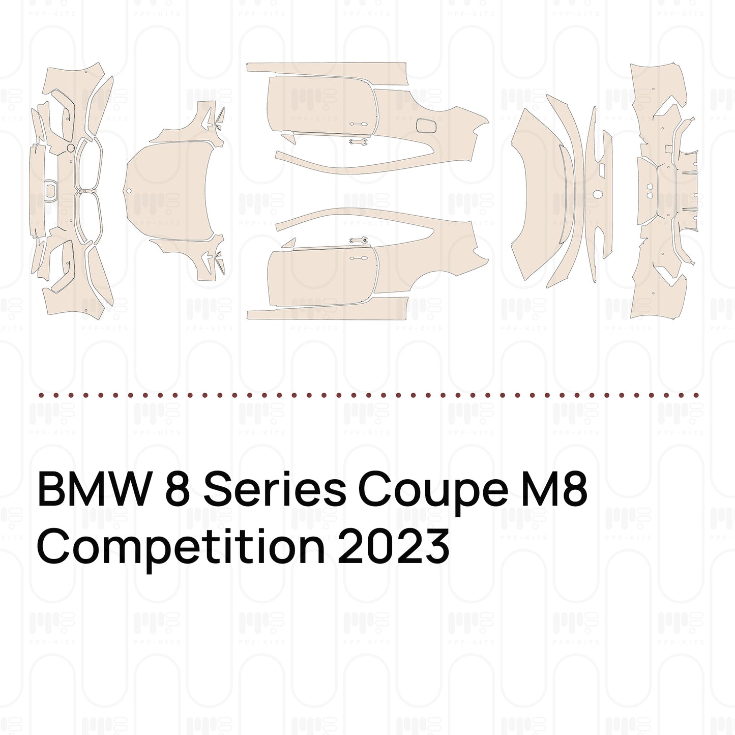 Pre-Cut PPF BMW 8 Series Coupe M8 Competition 2023