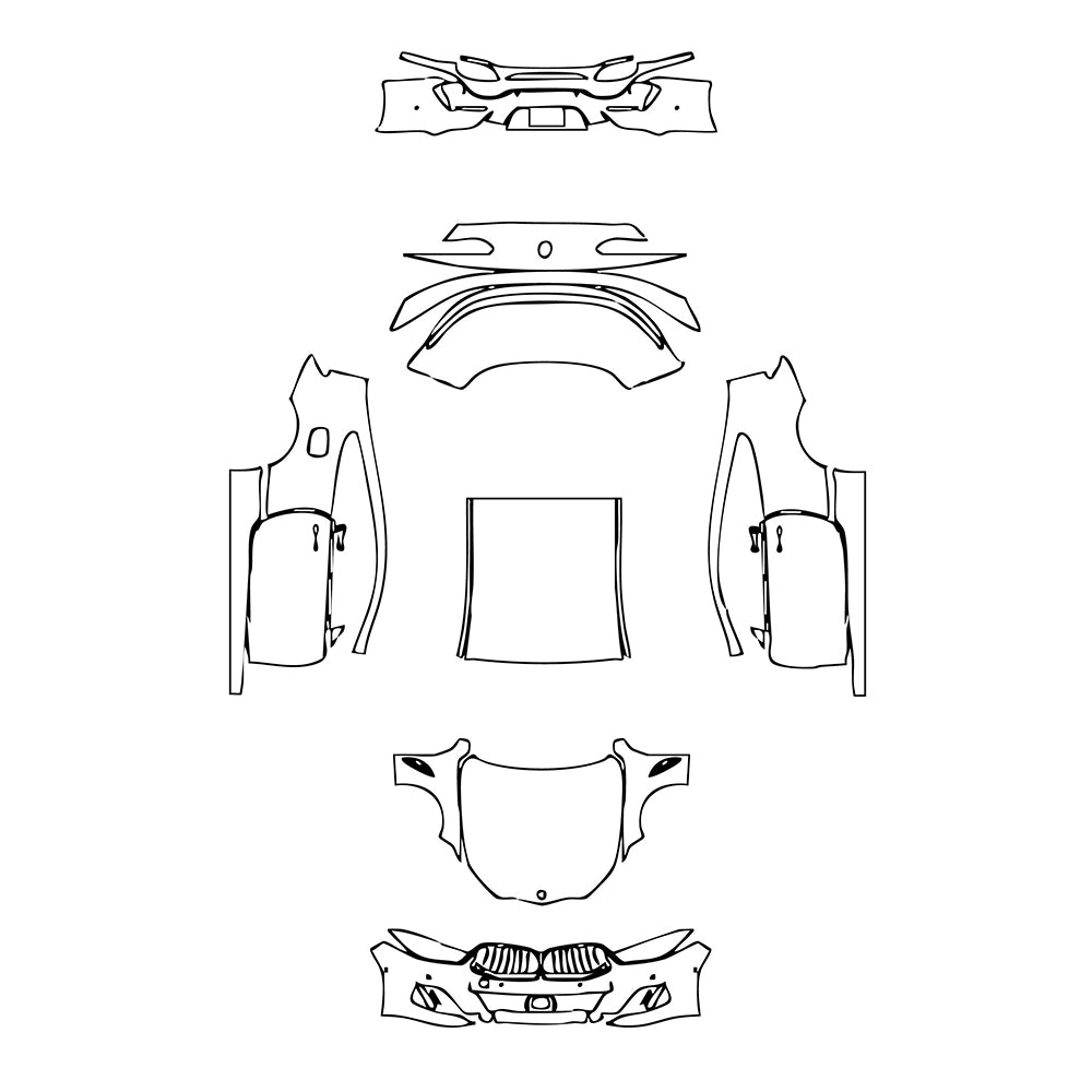 Pre-Cut PPF BMW 8 Series Coupe M Sport 2019 - PPF-Kits