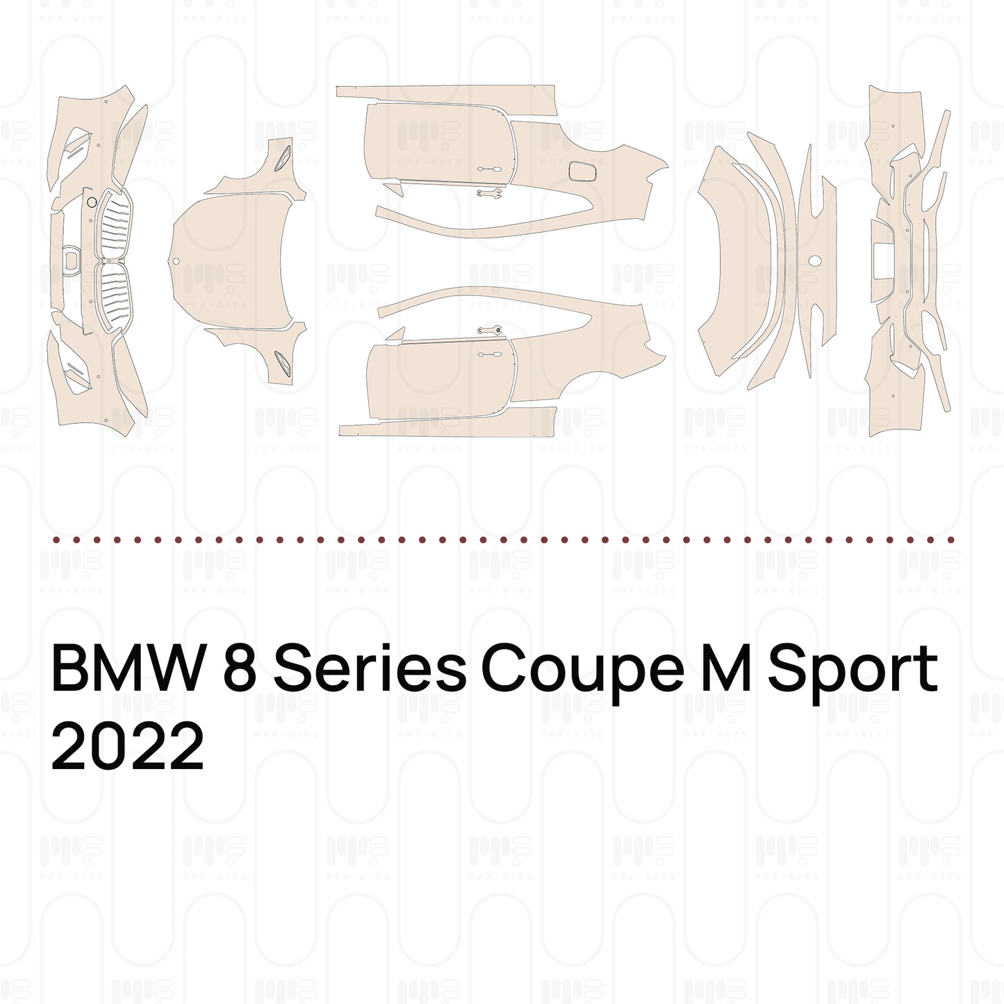Pre-Cut PPF BMW 8 Series Coupe M Sport 2022