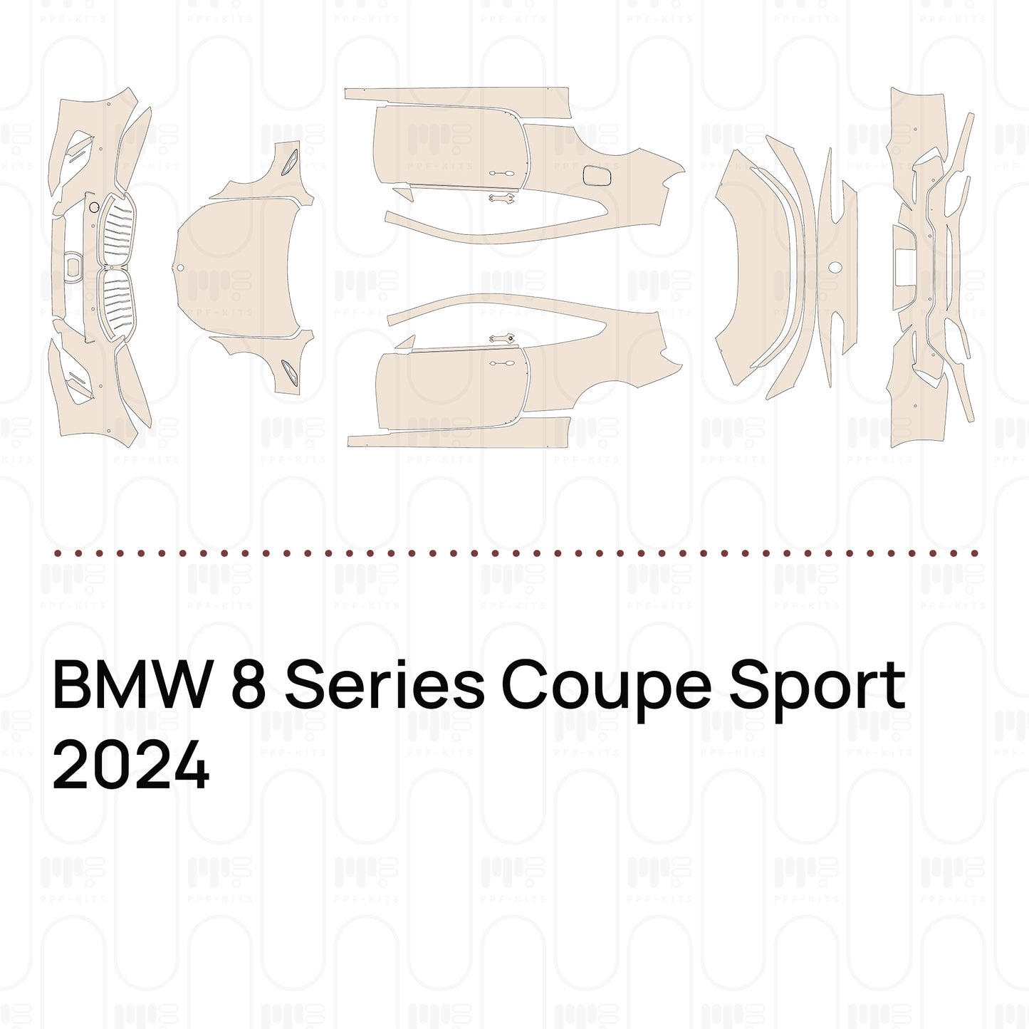 Pre-Cut PPF BMW 8 Series Coupe Sport 2024