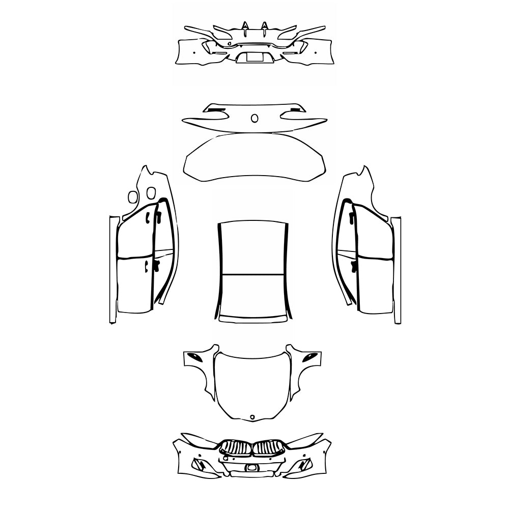 Pre-Cut PPF BMW 8 Series Gran Coupe M850i 2019 - PPF-Kits