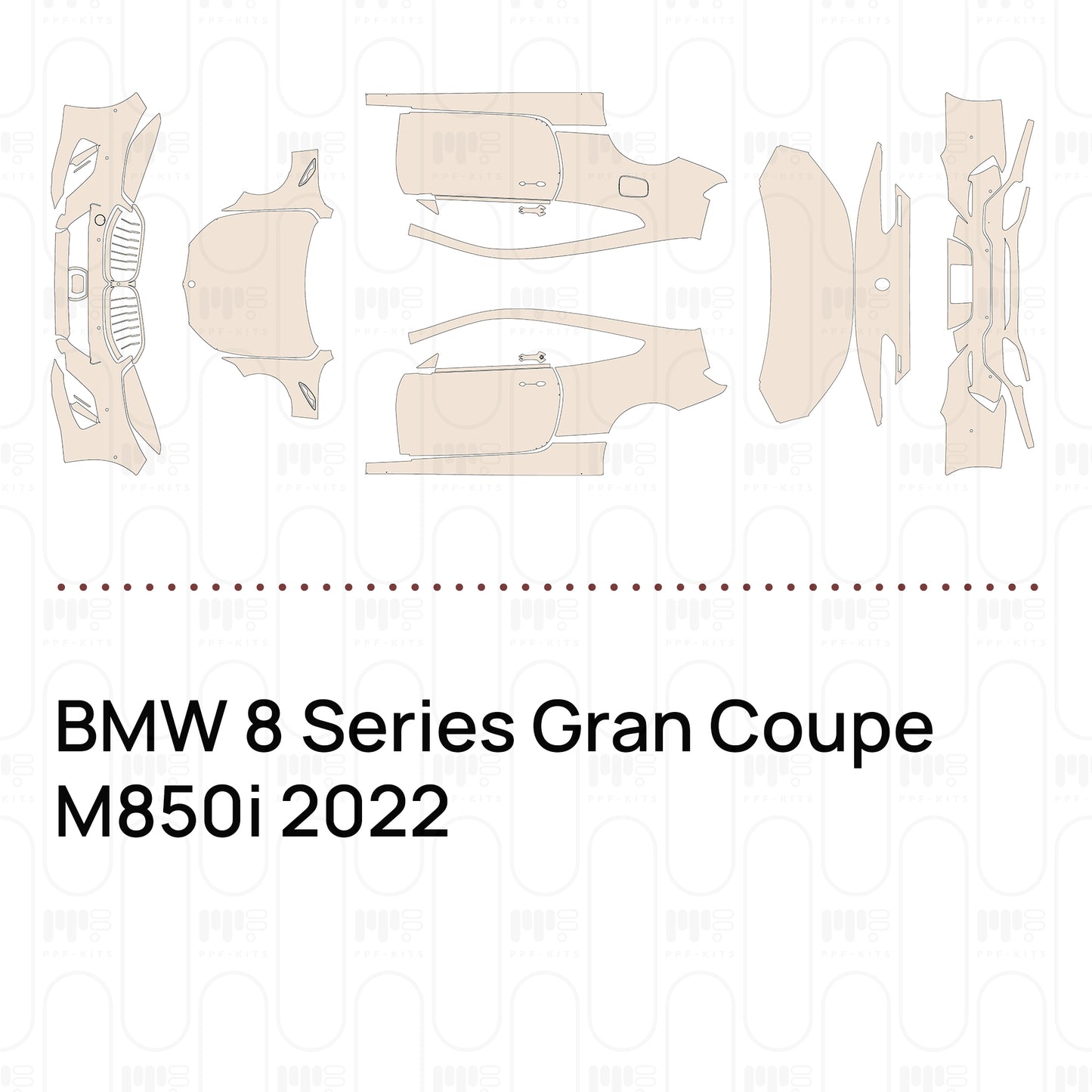 Pre-Cut PPF BMW 8 Series Gran Coupe M850i 2022