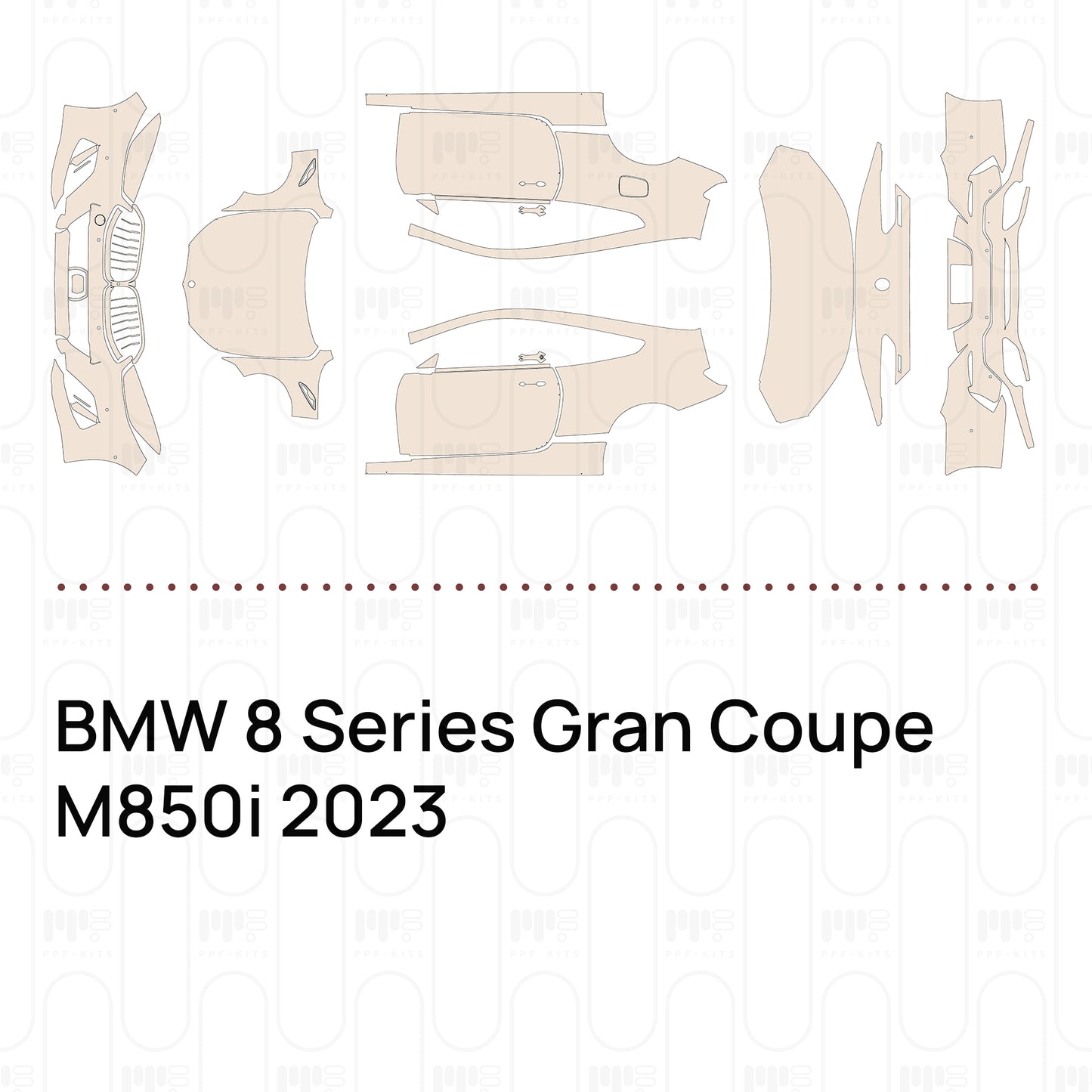 Pre-Cut PPF BMW 8 Series Gran Coupe M850i 2023
