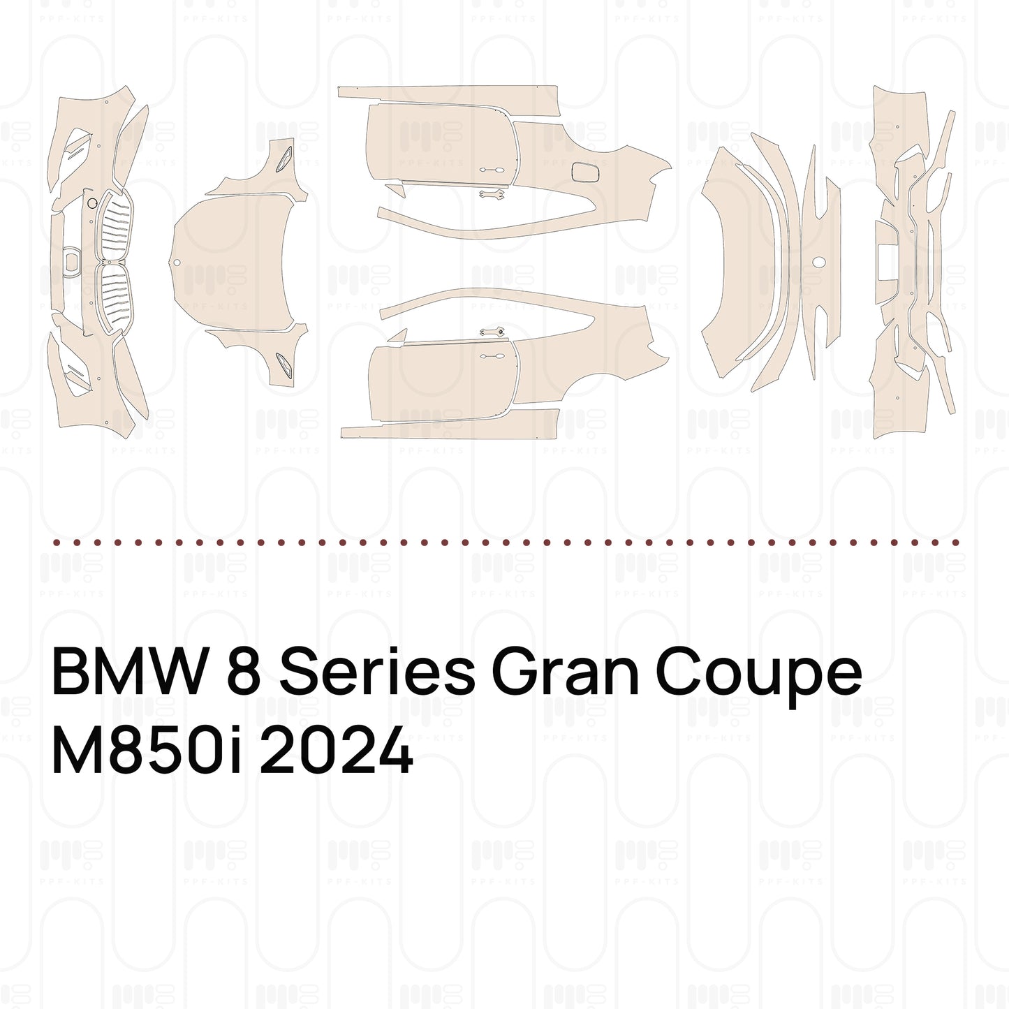 Pre-Cut PPF BMW 8 Series Gran Coupe M850i 2024