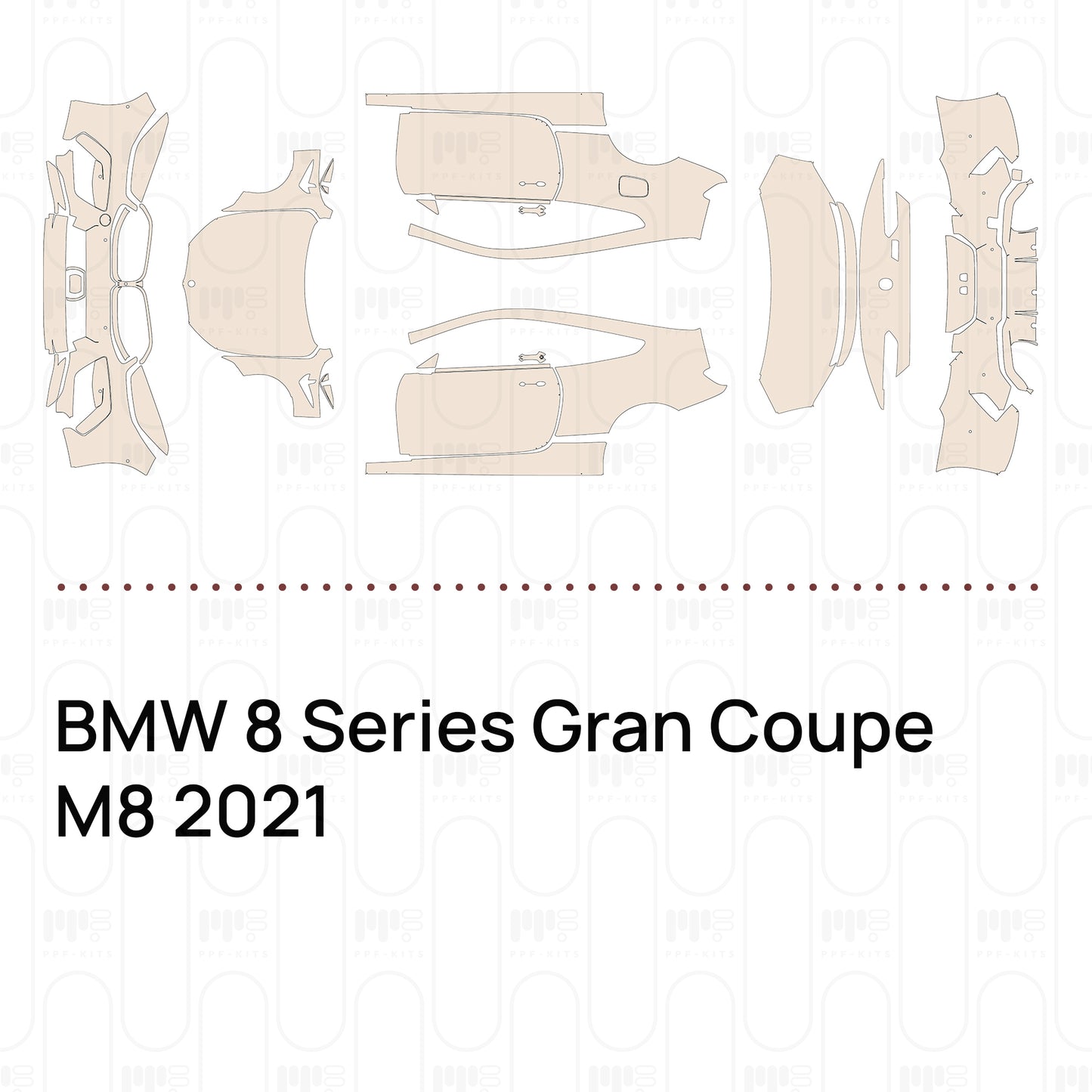 Pre-Cut PPF BMW 8 Series Gran Coupe M8 2021