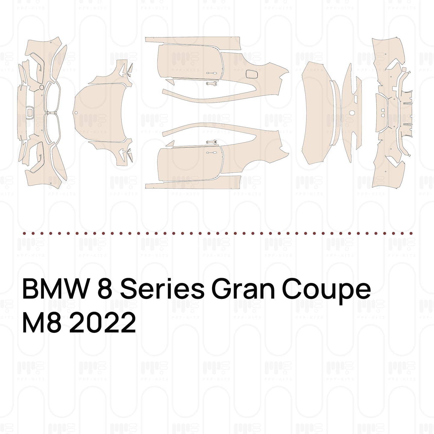 Pre-Cut PPF BMW 8 Series Gran Coupe M8 2022