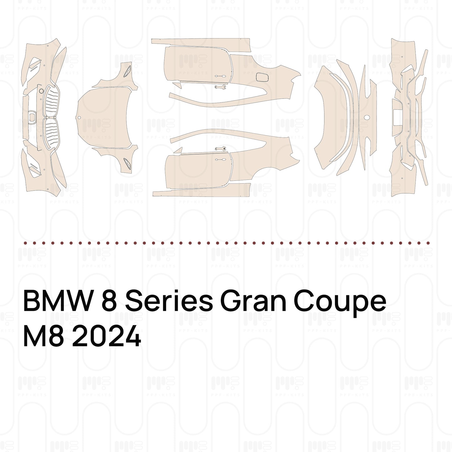 Pre-Cut PPF BMW 8 Series Gran Coupe M8 2024