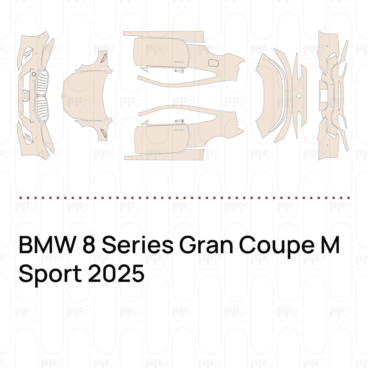 Pre-Cut PPF BMW 8 Series Gran Coupe M Sport 2025