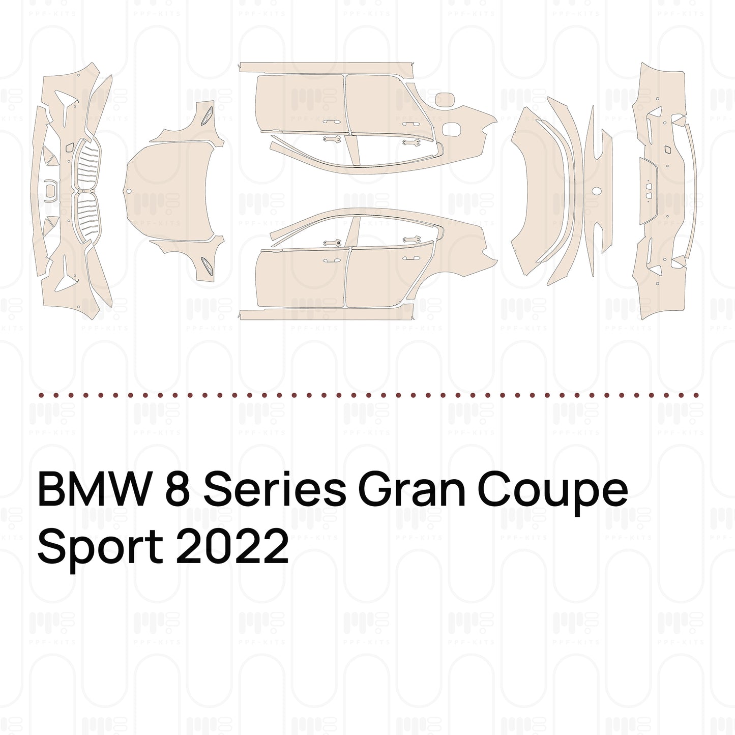 Pre-Cut PPF BMW 8 Series Gran Coupe Sport 2022