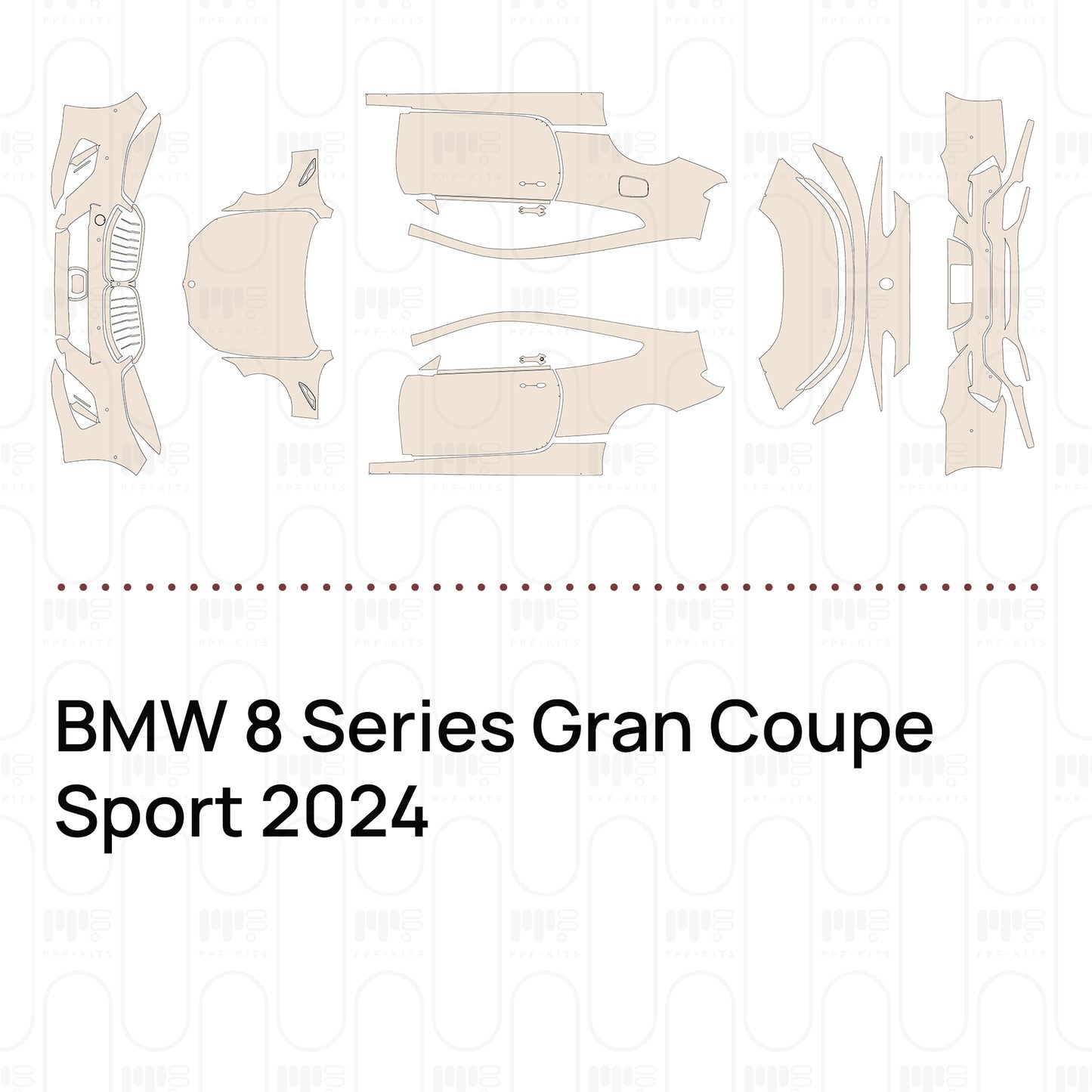 Pre-Cut PPF BMW 8 Series Gran Coupe Sport 2024