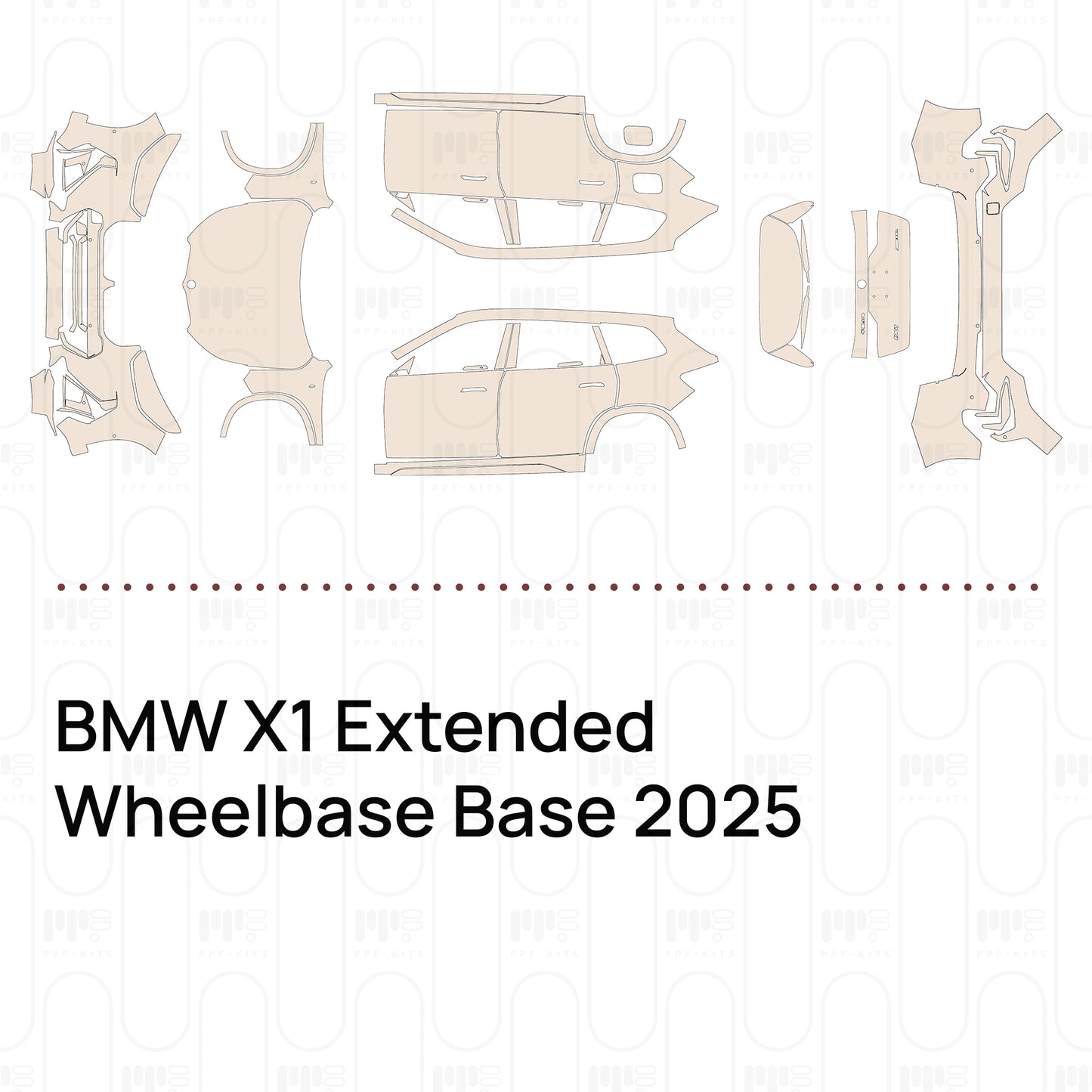 Pre-Cut PPF BMW X1 Extended Wheelbase Base 2025