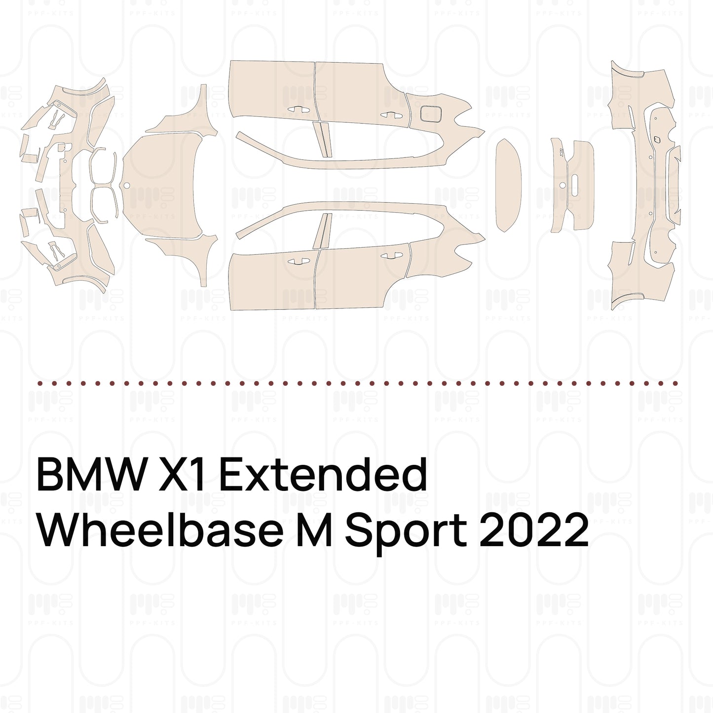 Pre-Cut PPF BMW X1 Extended Wheelbase M Sport 2022