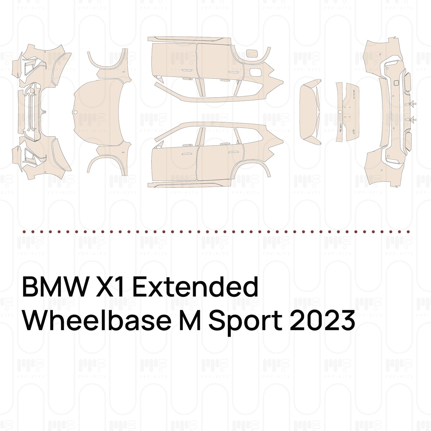 Pre-Cut PPF BMW X1 Extended Wheelbase M Sport 2023