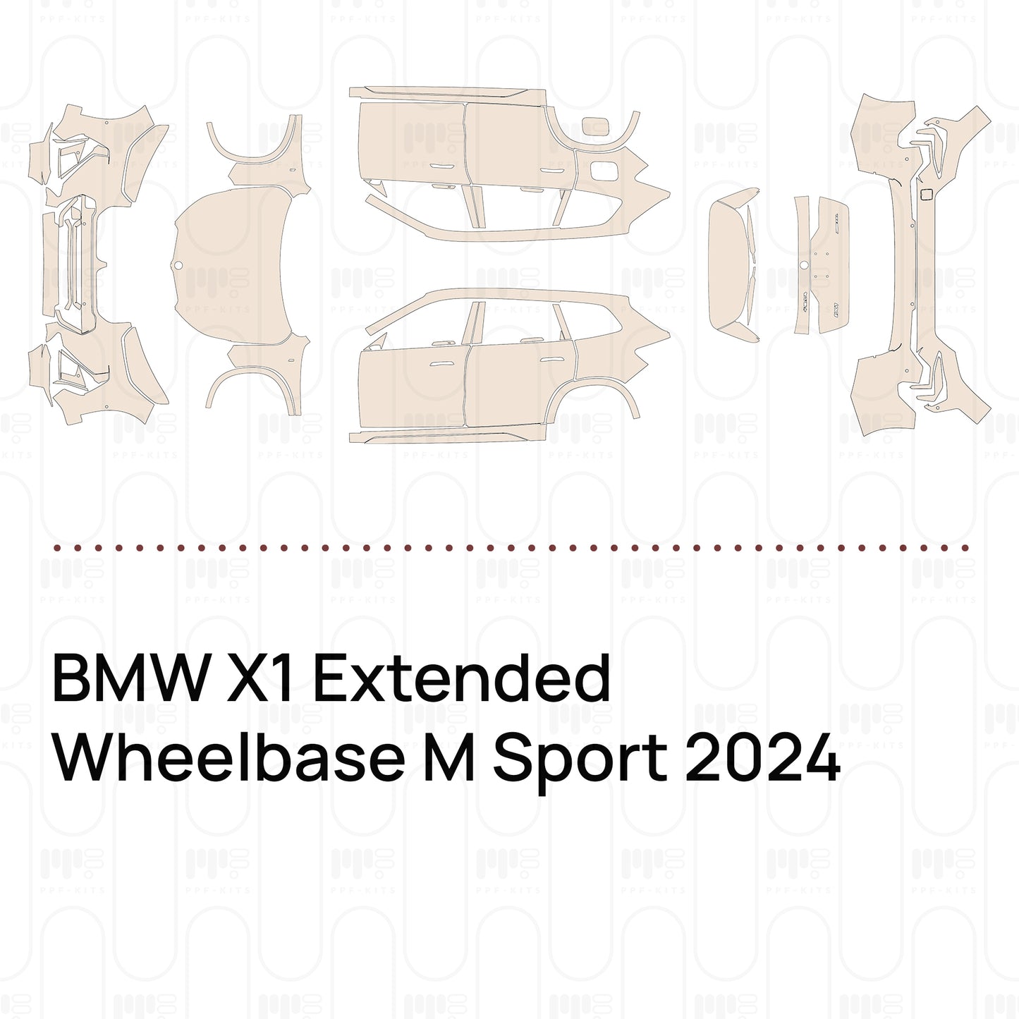 Pre-Cut PPF BMW X1 Extended Wheelbase M Sport 2024